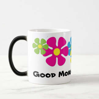 Mágica Bom dia, caneca de café da luz do sol