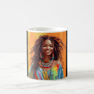 Mágica Bonito garota boa manhã linda caneca