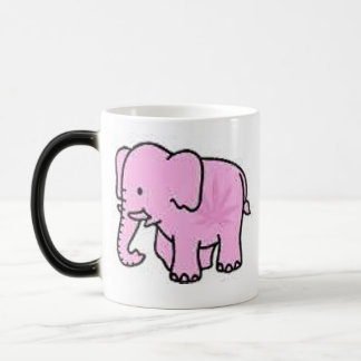 Mágica Calor do elefante cor-de-rosa - caneca & logotipo
