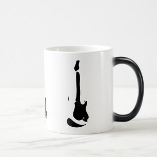 Mágica Caneca aparecendo ativada calor da guitarra