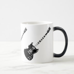 Mágica Caneca aparecendo ativada calor da guitarra