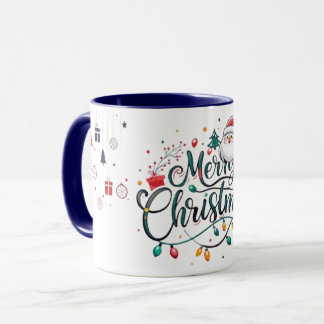 Mágica caneca azul de Natal