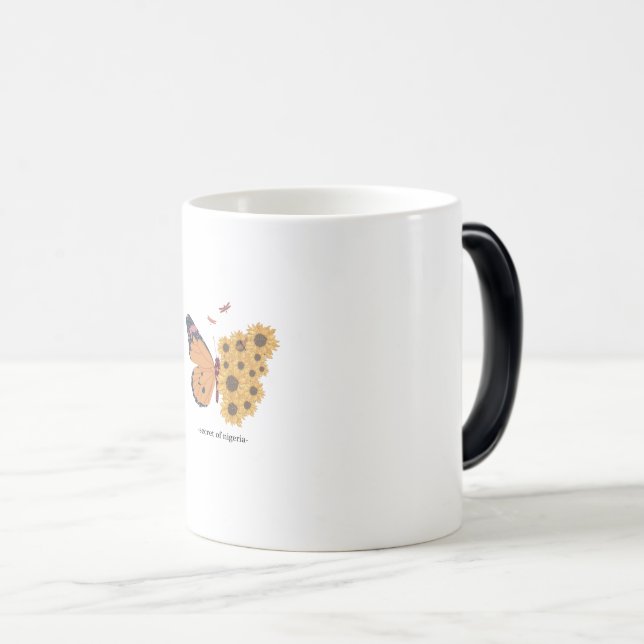 Mágica Caneca Borboleta (Frente Esquerda)