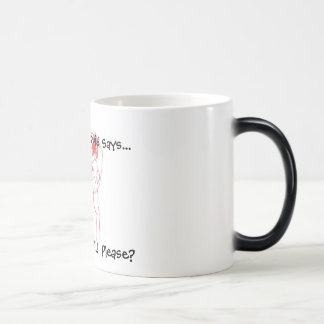 Mágica Caneca Cor-Em mudança gritando do "café" do