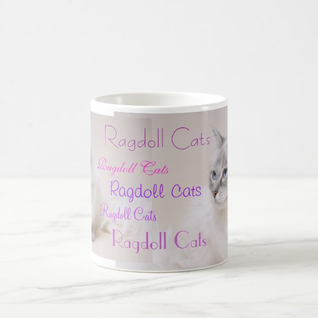 Mágica Caneca da bebida do gato de Ragdoll (Centro)