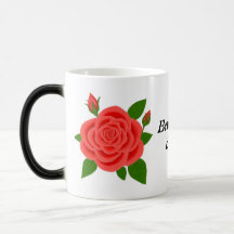 Caneca da Mãe do Dia das Mães Rosa Vermelha