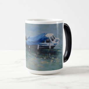 Mágica caneca de barco com alça preta