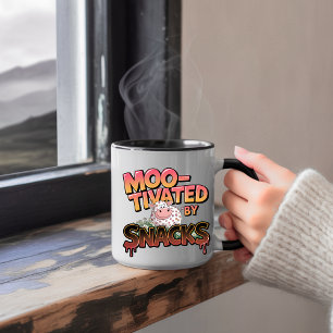 Mágica Caneca de Café com Citação de Vaca Engraçada e Sar
