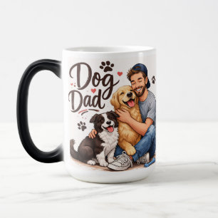 Mágica Caneca de Café da Manhã Dog Dad – Presente para Am