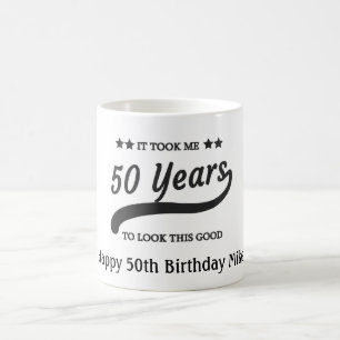 Mágica Caneca de Café de Aniversário de 50 Anos