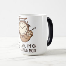 Caneca de Café Divertida Modo de Economia de Energ