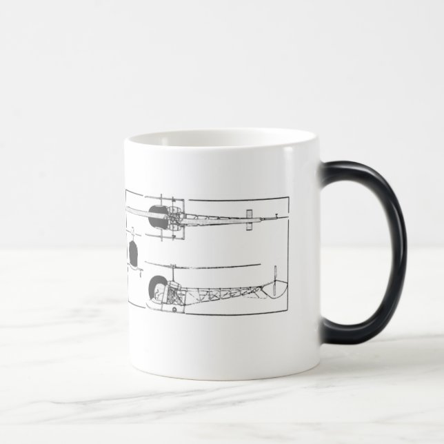 Mágica Caneca de café do helicóptero de Bell 47 (Direita)