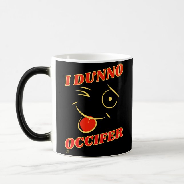 Mágica caneca de café engraçada "EU NÃO..." (Esquerda)