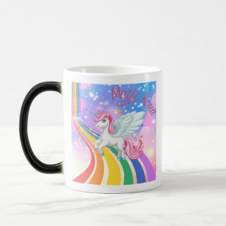 Mágica Caneca de Café Estrada Arco-Íris Pegasus Unicórnio