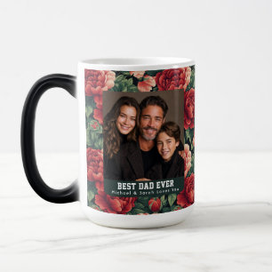 Mágica Caneca de Café Flor Rosa Costeira Dia do Vovô Stan