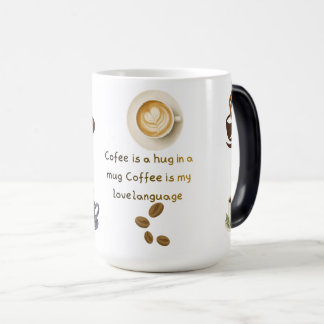 Mágica Caneca de Café Fofa, Café É Um Abraço Em Uma Canec