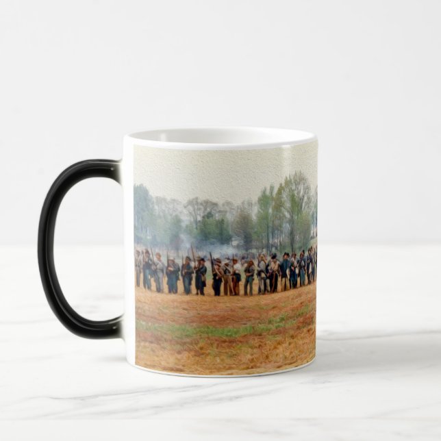 Mágica Caneca de Café Linha de Batalha Confederada (Esquerda)