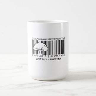 Mágica Caneca de café personalizada com código de barras