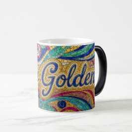 Mágica Caneca de cerâmica com mosaico de cor mutante Stay