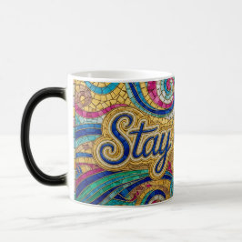 Mágica Caneca de cerâmica com mosaico de cor mutante Stay