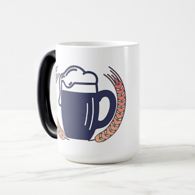 Mágica Caneca de Cerveja Retro (Frente Esquerda)