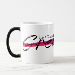 Mágica Caneca de Citação Motivacional Pincelada