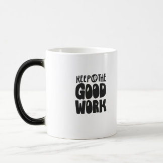 Mágica Caneca de design de tipografia / escreva e beba.