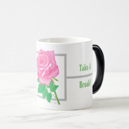 Mágica Caneca de Flor de Rosa Rosa Metamorfose