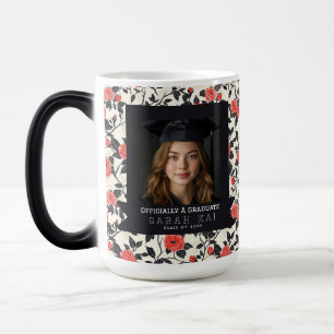 Mágica Caneca de Graduação Universitária com Padrão de Ro