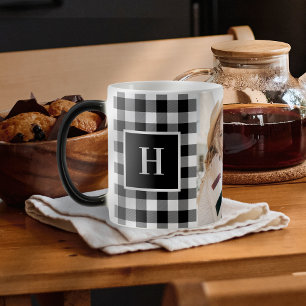 Mágica Caneca de Lembrança de Monograma Moderno para Melh