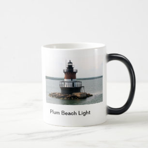 Mágica Caneca de Lighouse da praia da ameixa