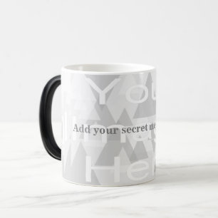 Mágica Caneca de Modelo de Transformação de Mensagem Secr