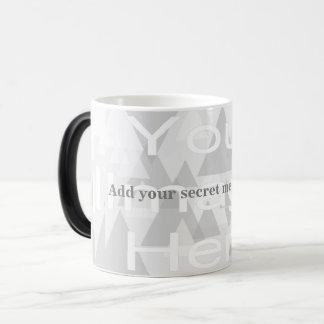 Mágica Caneca de Modelo de Transformação de Mensagem Secr