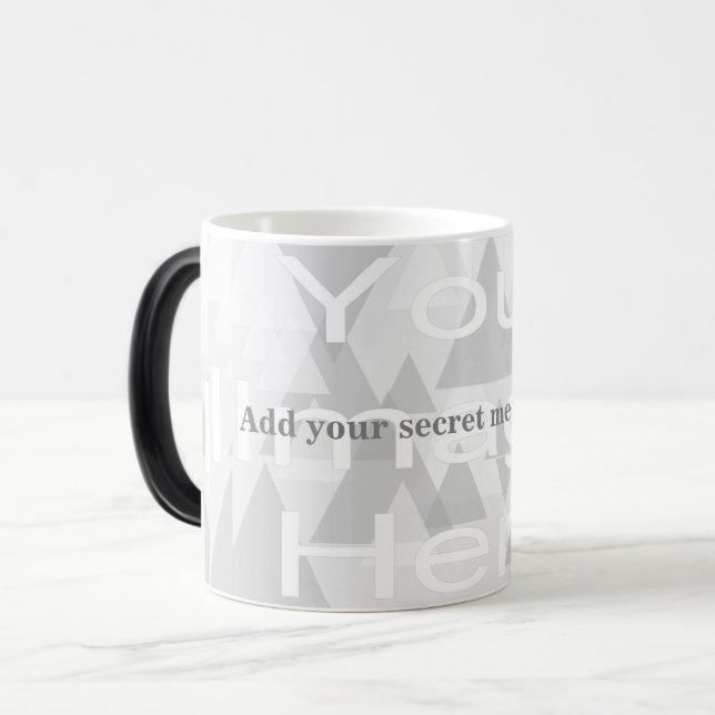 Mágica Caneca de Modelo de Transformação de Mensagem Secr (Frente Esquerda)