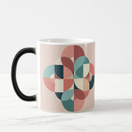 Mágica Caneca de Morfologia de Círculos Modernos de Meado