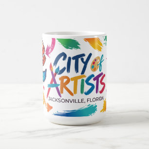 Mágica Caneca de Mudança de Cor ao Calor Cidade de Artist