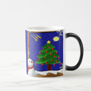 Mágica Caneca de Natal Azul