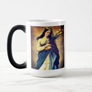 Mágica Caneca de Oração Personalizada Santa Filomena