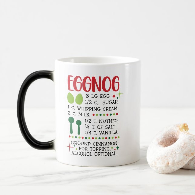 Mágica Caneca de Receita Eggnog (Com Donut)