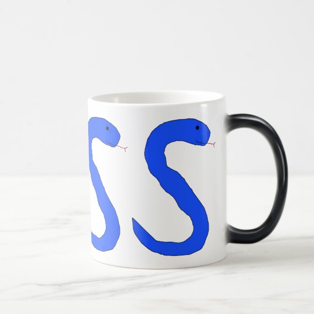 Mágica Caneca de serpente azul (Direita)
