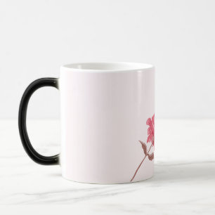 Mágica Caneca Dia dos Namorados Rosas Rosa Aquarela