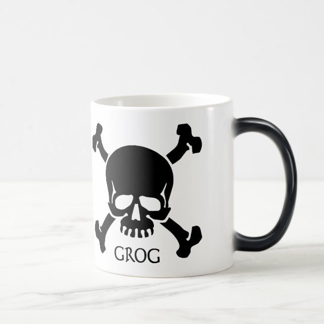 Mágica Caneca do crânio e do Grog dos ossos (Direita)