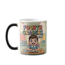 Caneca do Dia do Aluno da Quarta Série em Janeiro