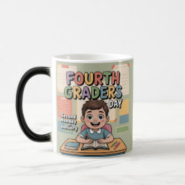 Mágica Caneca do Dia do Aluno da Quarta Série em Janeiro