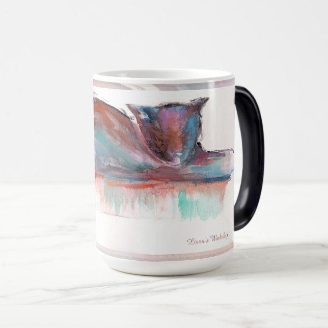 Mágica Caneca do gato do gatinho de LW (Frente Esquerda)