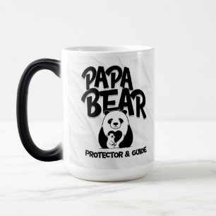 Mágica Caneca do Papai Urso – Design de Panda Protetor e