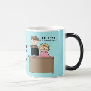 Mágica Caneca do trabalho do computador