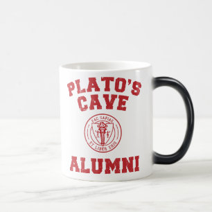 Mágica Caneca dos alunos da caverna de Plato