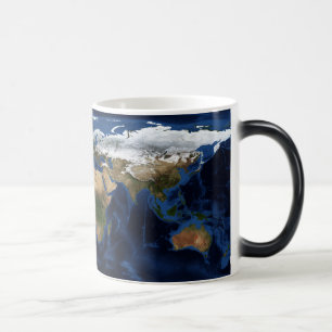 Mágica Caneca em mudança da cor de terra