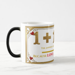 Mágica Caneca Equação do Amor – 1+1 Nem Sempre é 2 Canec